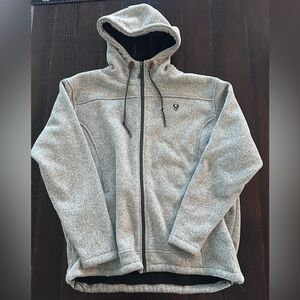 Stoic Sherpa Lined Sweater Fleece Jacket Mens Size XL